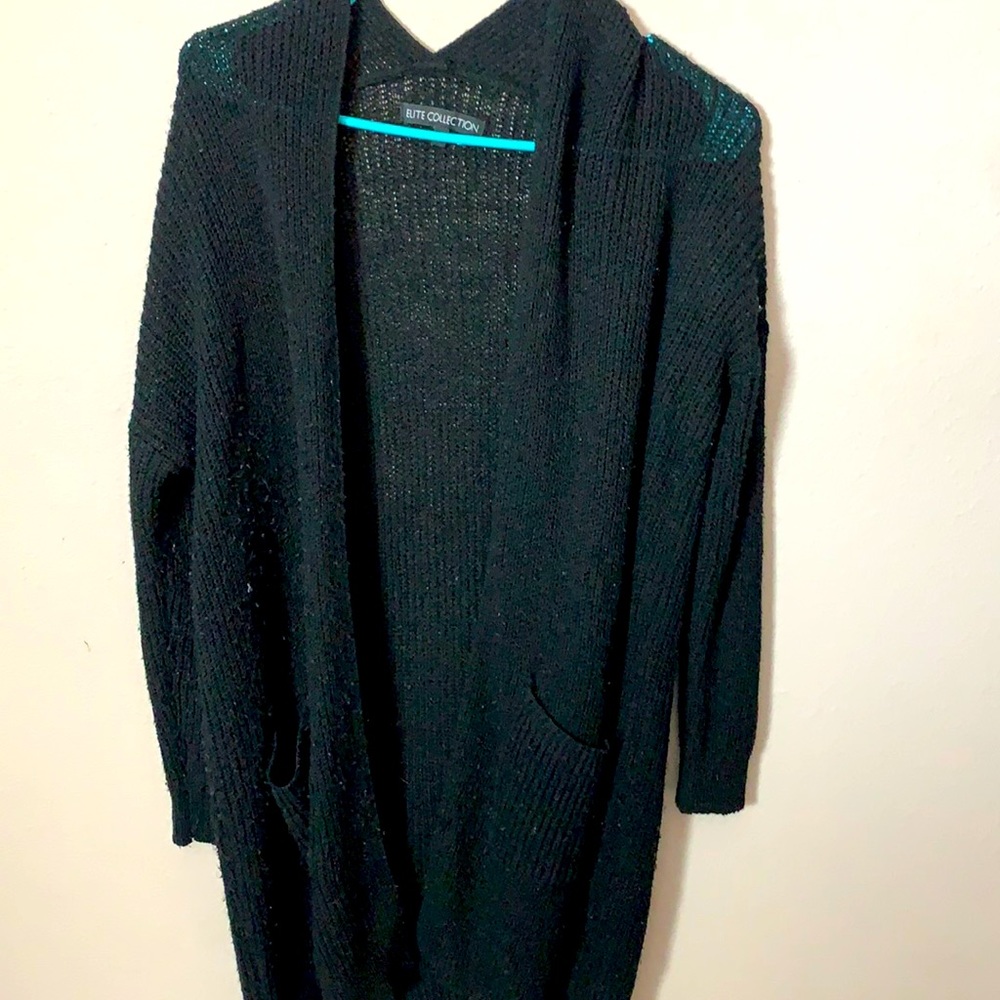 Elite Collection- black cardigan- S